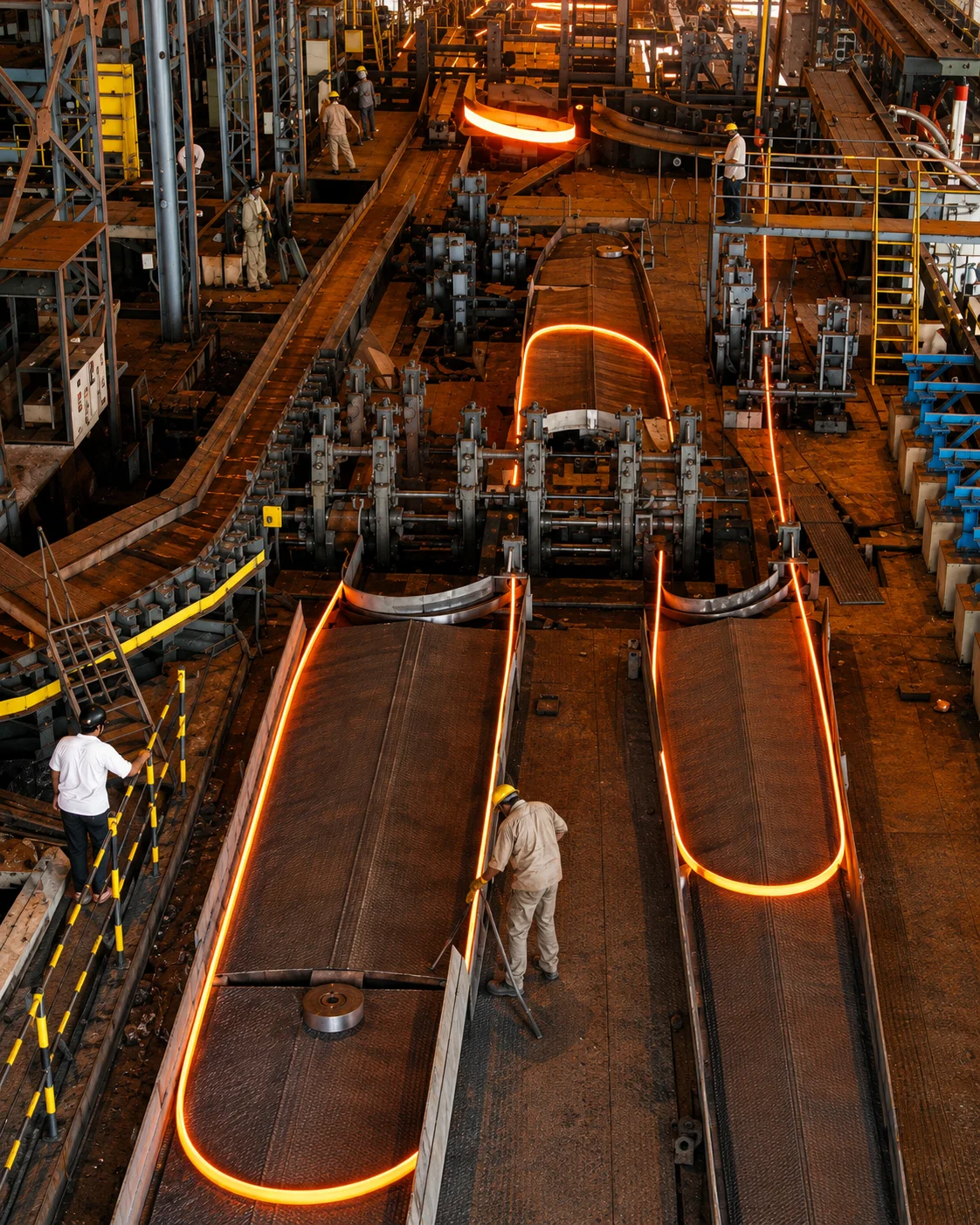 The family's own steel rolling mill at Timco